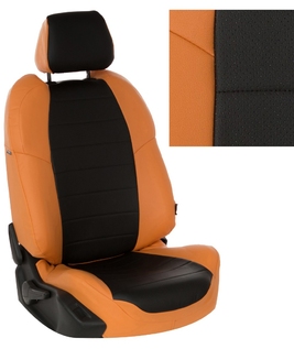 Nissan комплект авточехлов чёрно-оранжевый,…